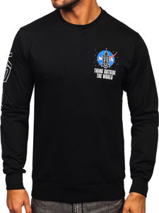 Men's Printed Sweatshirt Black Bolf 6475