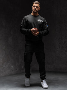 Men's Printed Sweatshirt Black Bolf 6476A1