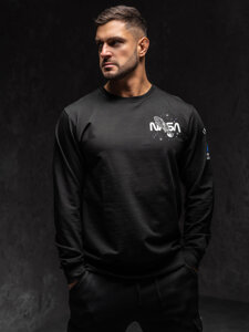 Men's Printed Sweatshirt Black Bolf 6476A1
