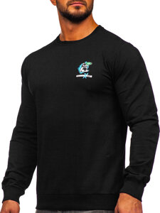 Men's Printed Sweatshirt Black Bolf 8744