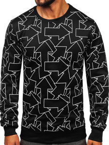 Men's Printed Sweatshirt Black Bolf 8B1111