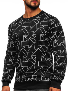 Men's Printed Sweatshirt Black Bolf 8B1111