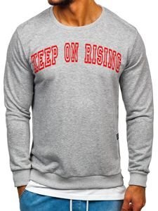 Men's Printed Sweatshirt Grey Bolf 11114