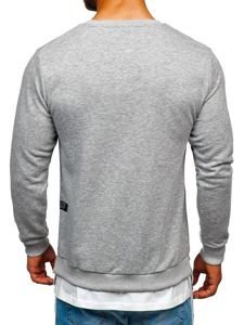 Men's Printed Sweatshirt Grey Bolf 11114