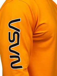 Men's Printed Sweatshirt Orange Bolf 6475