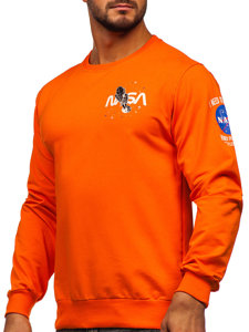 Men's Printed Sweatshirt Orange Bolf 6476