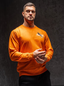 Men's Printed Sweatshirt Orange Bolf 6476A1