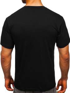 Men's Printed T-shirt Black Bolf 0011