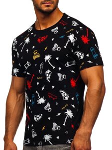 Men's Printed T-shirt Black Bolf 1150