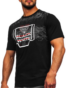 Men's Printed T-shirt Black Bolf 14207