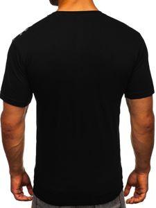 Men's Printed T-shirt Black Bolf 142171