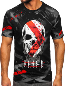 Men's Printed T-shirt Black Bolf 142177