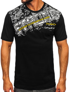 Men's Printed T-shirt Black Bolf 14234