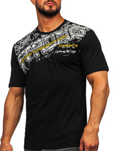 Men's Printed T-shirt Black Bolf 14234