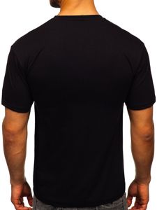 Men's Printed T-shirt Black Bolf 14333