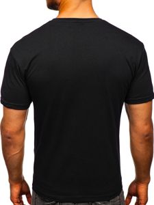 Men's Printed T-shirt Black Bolf 14336