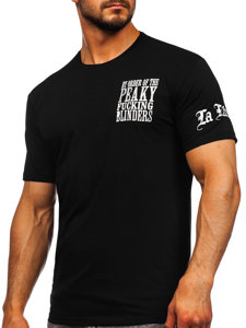 Men's Printed T-shirt Black Bolf 21008