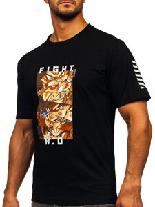 Men's Printed T-shirt Black Bolf 2611-1