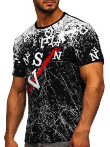 Men's Printed T-shirt Black Bolf JS10650