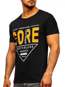 Men's Printed T-shirt Black Bolf KS2098