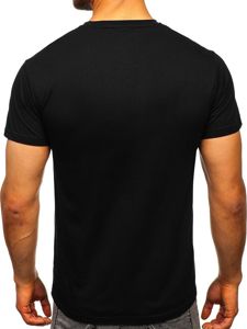 Men's Printed T-shirt Black Bolf KS2106