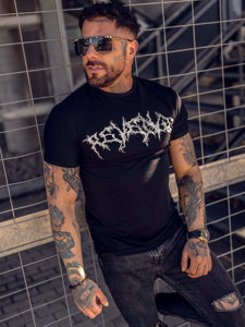 Men's Printed T-shirt Black Bolf MT3027A