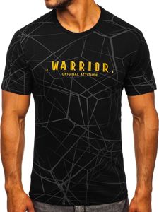 Men's Printed T-shirt Black Bolf SS10935