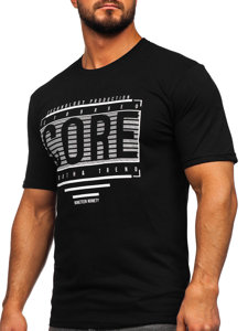 Men's Printed T-shirt Black Bolf SS11071