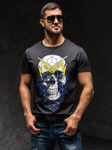 Men's Printed T-shirt Black Bolf Y70002