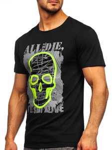 Men's Printed T-shirt Black Bolf Y70007