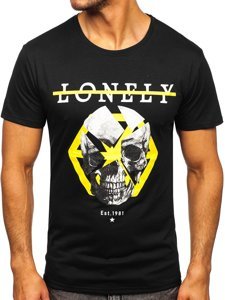 Men's Printed T-shirt Black Bolf Y70011