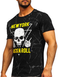 Men's Printed T-shirt Black Bolf Y70030