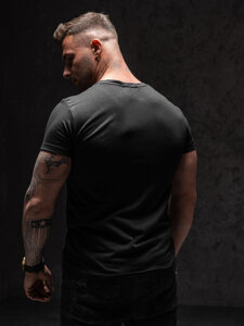 Men's Printed T-shirt Black Bolf Y70052