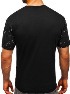 Men's Printed T-shirt Black-Grey Bolf 300