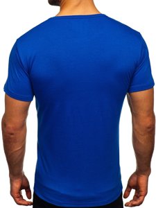 Men's Printed T-shirt Blue Bolf KS2525T