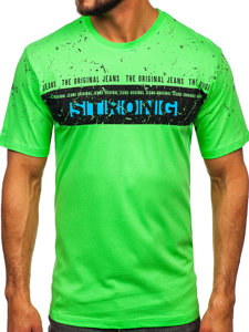 Men's Printed T-shirt Celadon Bolf 14204