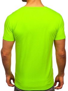 Men's Printed T-shirt Green-Neon Bolf Y70011