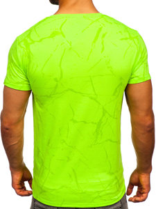 Men's Printed T-shirt Green-Neon Bolf Y70030