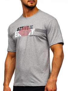 Men's Printed T-shirt Grey Bolf 14333