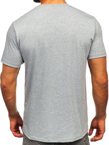 Men's Printed T-shirt Grey Bolf 14496