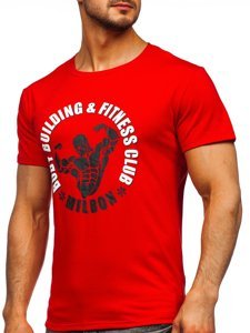 Men's Printed T-shirt Red Bolf Y70015