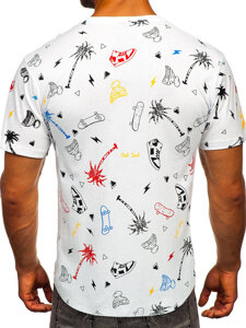 Men's Printed T-shirt White Bolf 1150