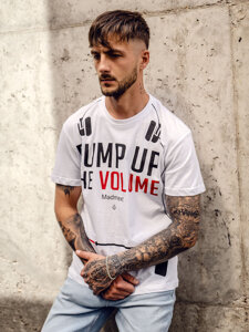 Men's Printed T-shirt White Bolf 1171