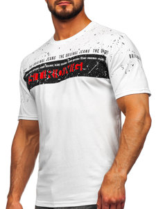 Men's Printed T-shirt White Bolf 14204