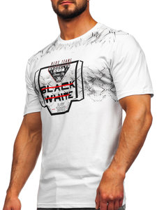 Men's Printed T-shirt White Bolf 14207