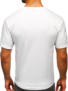 Men's Printed T-shirt White Bolf 14315