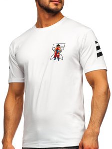 Men's Printed T-shirt White Bolf 14404