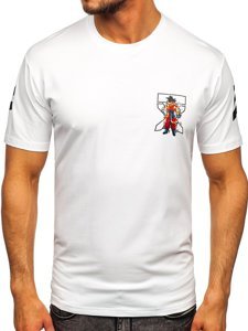 Men's Printed T-shirt White Bolf 14404