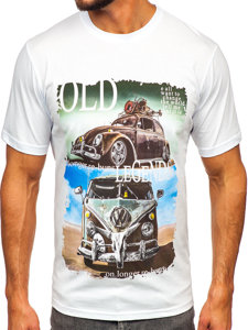 Men's Printed T-shirt White Bolf 14496