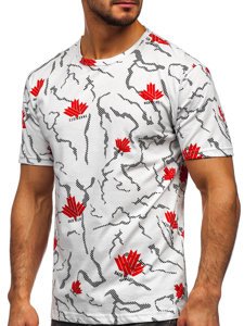 Men's Printed T-shirt White Bolf 14905